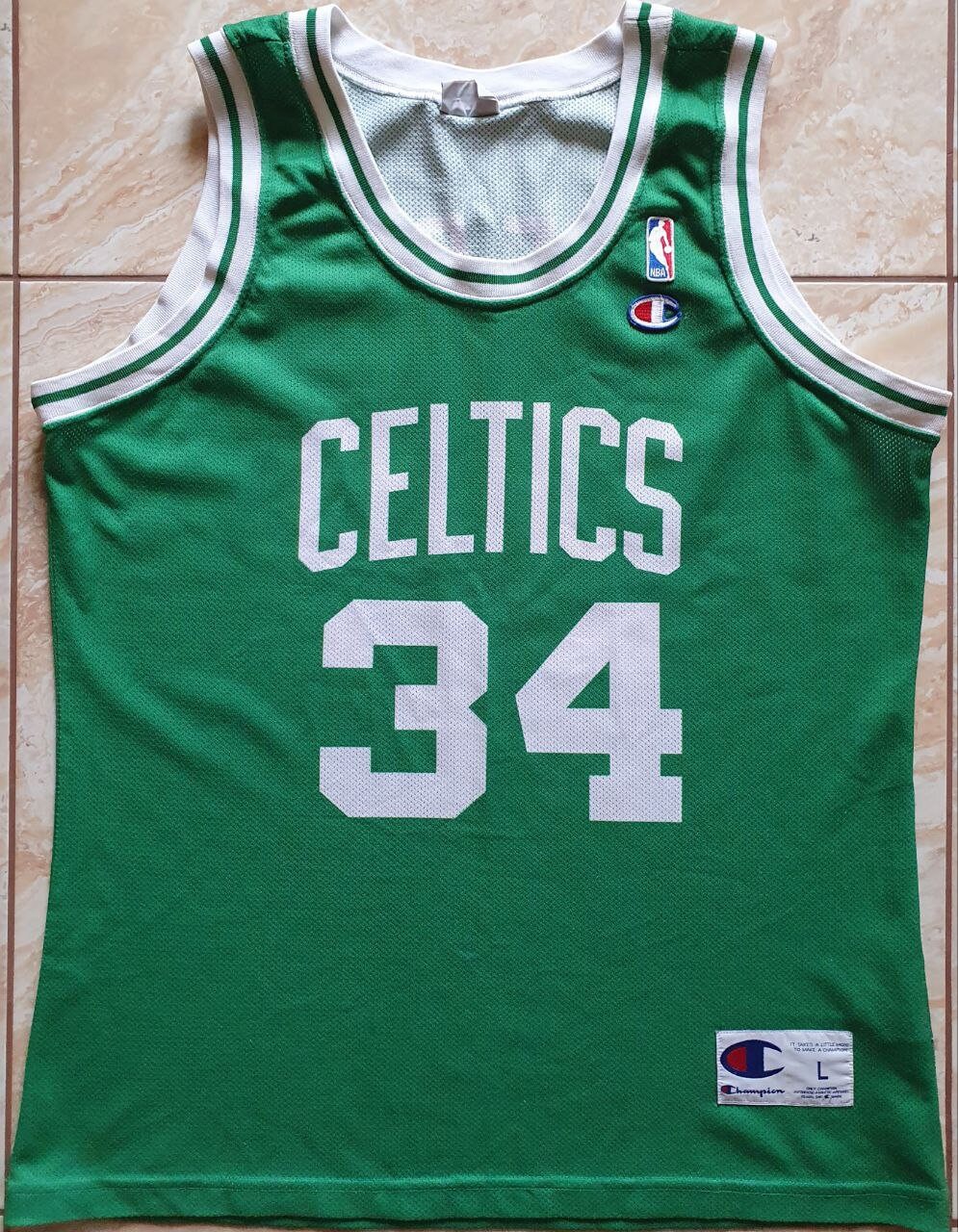 Reebok Authentic Ricky Davis Boston Celtics Home Jersey Vtg -  Hong Kong