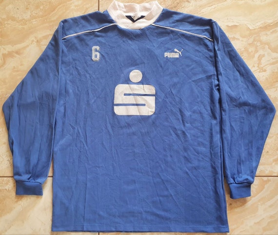 Rare Authentic Vintage Puma Soccer Jersey 6 sprakasse Sponsor. Made in  Hungary 80's. 