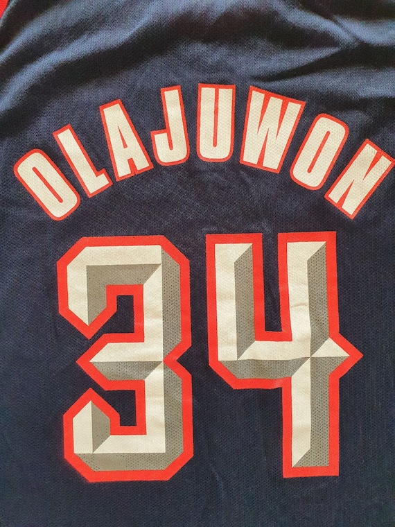 Original Vintage NBA Houston Rockets Champion Jersey Hakeem