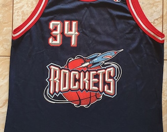 Original Vintage NBA Houston Rockets Champion Jersey Hakeem 