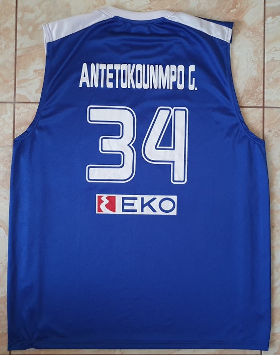 National Hellas Greece Basketball Shirt Jersey Gianni… Gem
