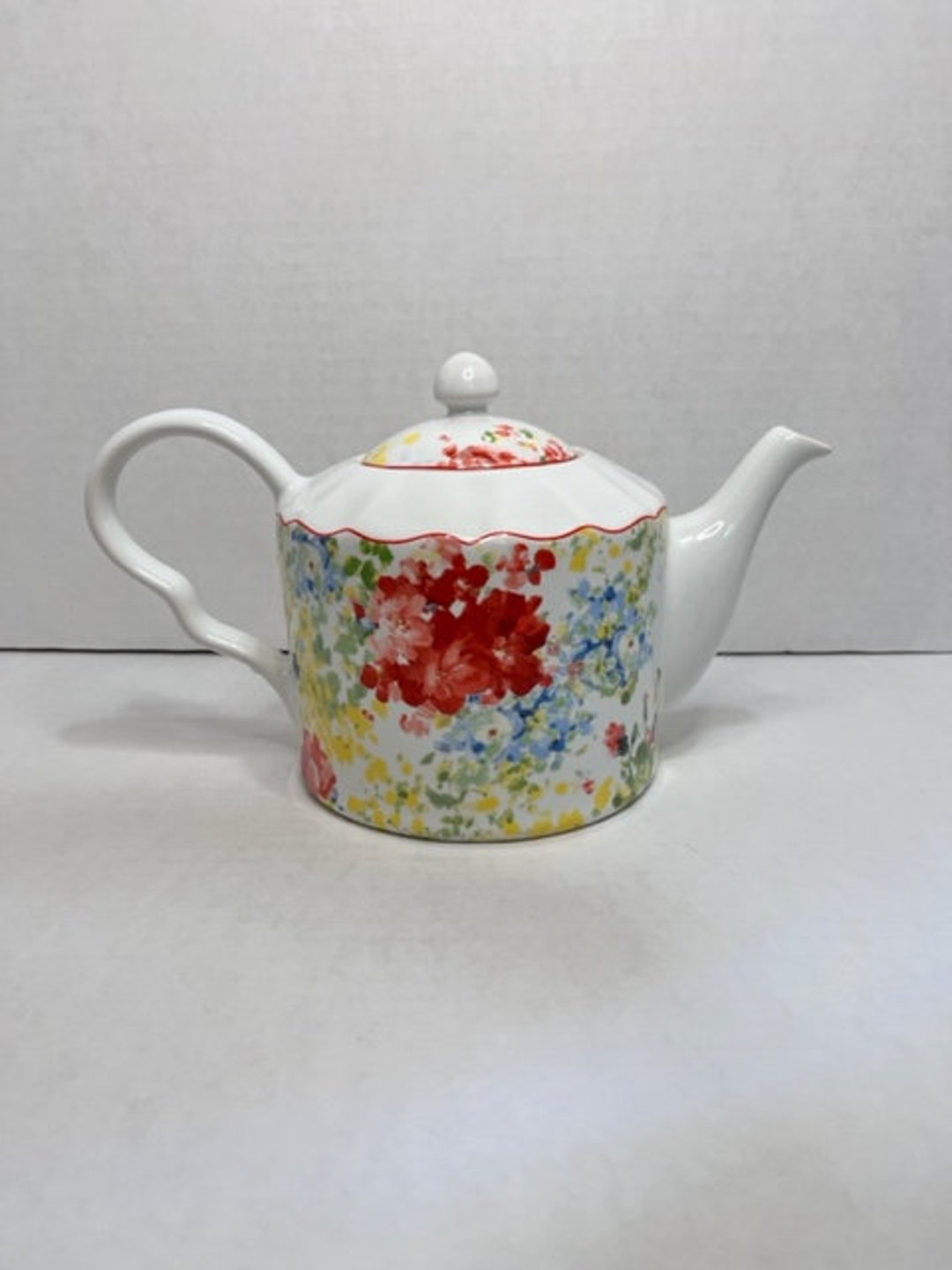 Floral Teapot Jules by 222 Fifth. Teapot for Spring or Summer Etsy