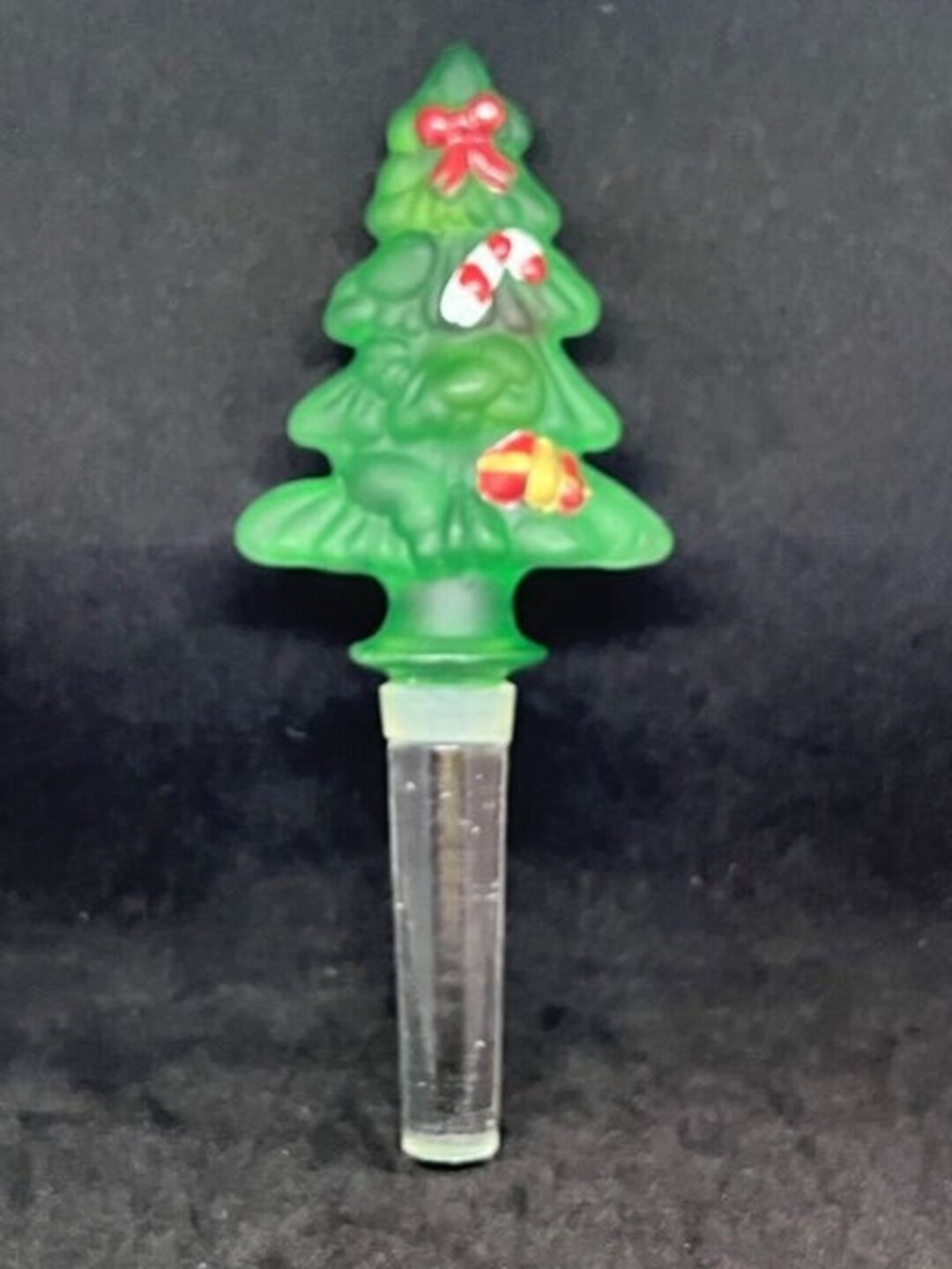 Glass Christmas Tree Bottle Stopper. Wine Bottle Stopper Etsy