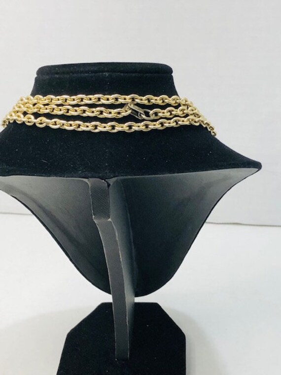 Vintage 1980s MONET Gold Tone Chunky Chain Necklace❤️🤩 | eBay