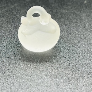 Frosted Glass Tomato Pendant Handblown