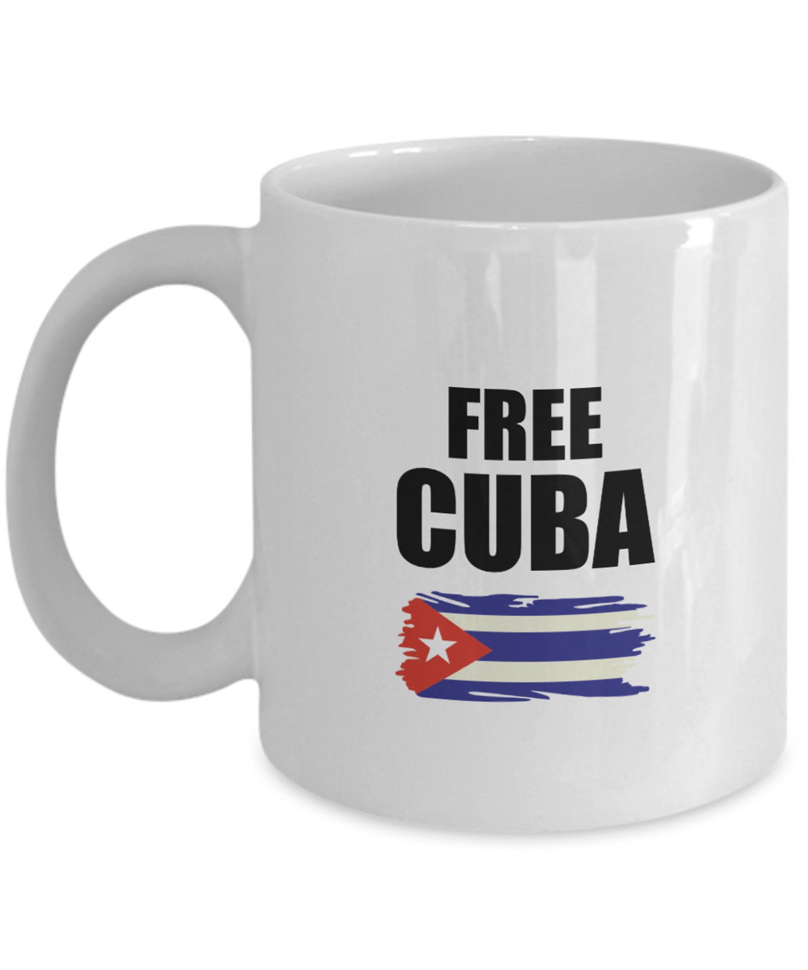FREE CUBA Coffee Mug Black or White Etsy