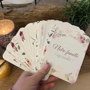 Cartes étapes grossesse - FLEURI