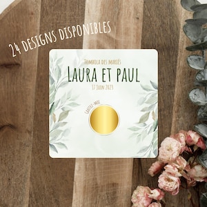 Cartes tombola à gratter "MARIAGE"