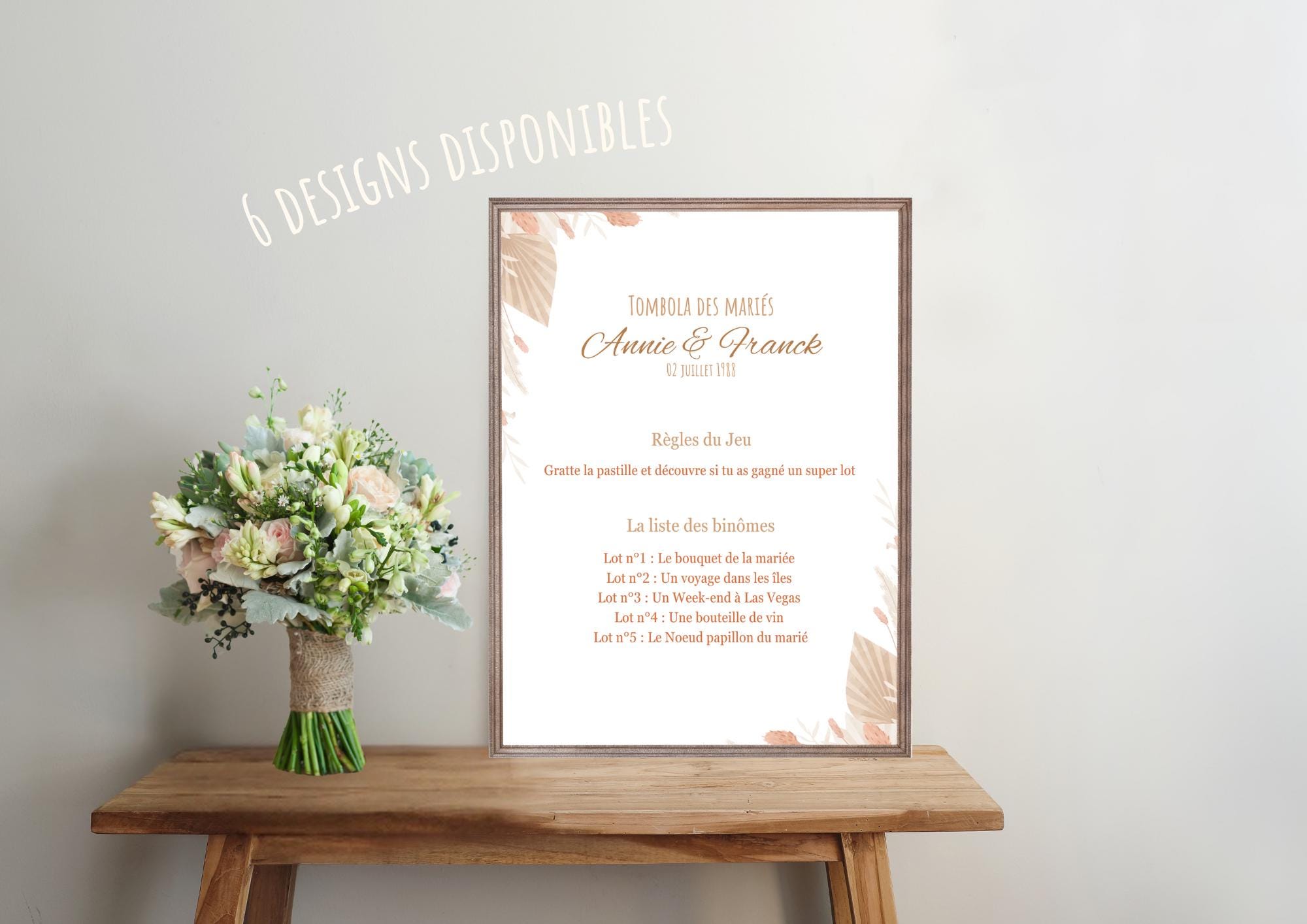 Wedding Raffle Paper Personalized Wedding Raffle Poster - Printable - Etsy