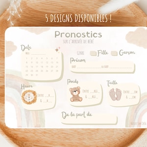 Pronostics bébé Baby shower