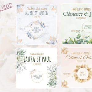 Cartes tombola à gratter "MARIAGE" image 8