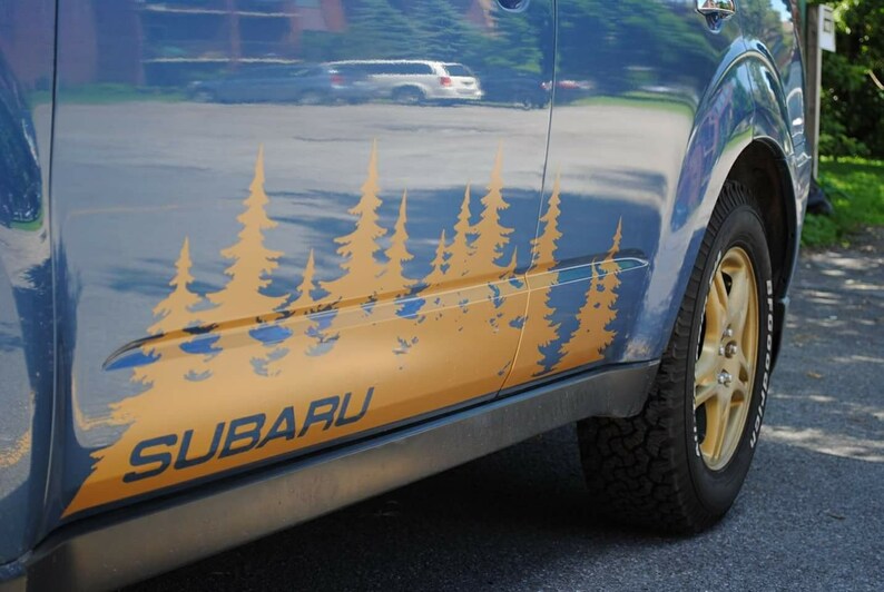 Subaru tree off road mountain sticker decal subi sti forester Etsy