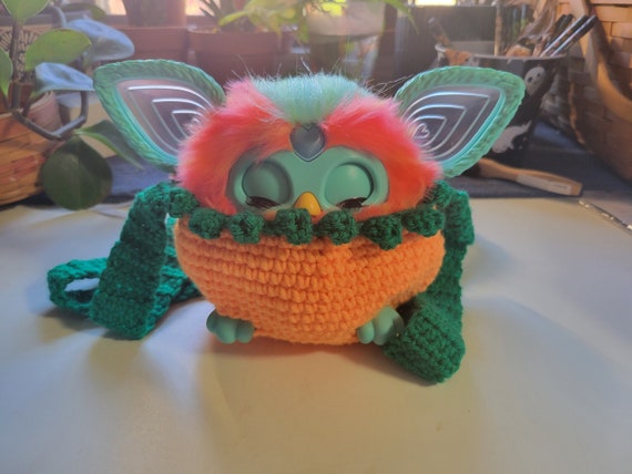 Pumpkin Crochet 2023 Furby Carrier 