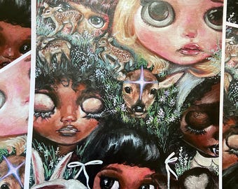 doe eyed art print 8.5x11