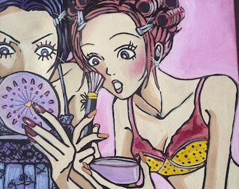 Makeup time art Print preorder