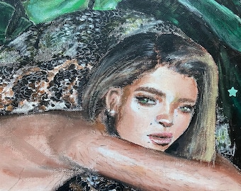 Shedding skin Original Acrylic Painting (11x14)
