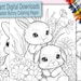 22 Printable Easter Bunny Coloring Pages for Kids - Etsy