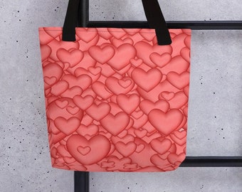 Hearts Tote bag | Valentines Day Tote