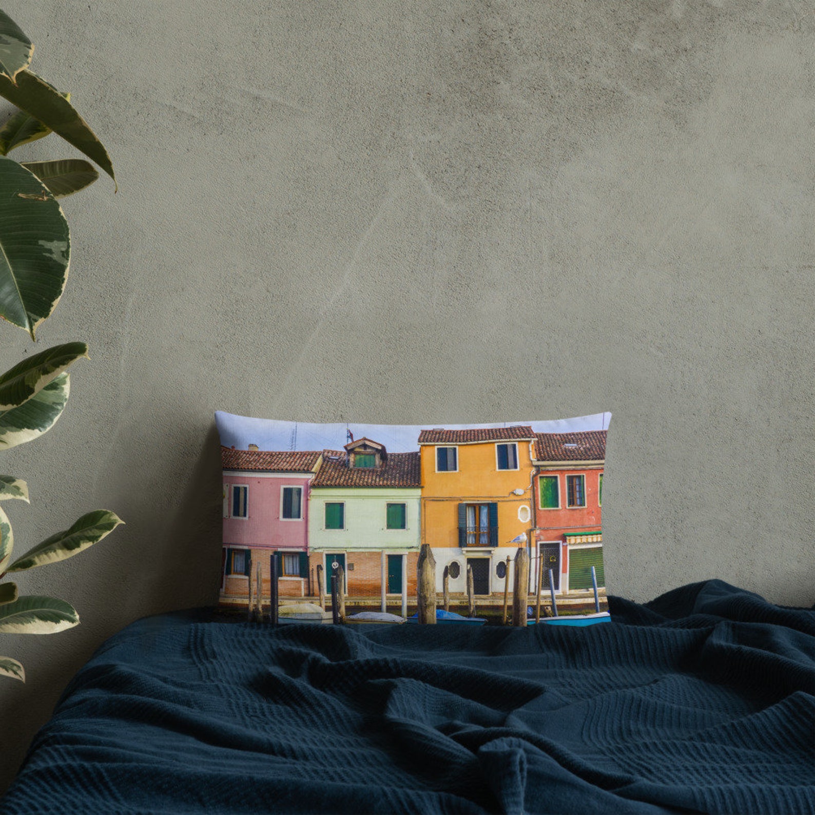 Venice Italy Pillow Linen Pillow Throw Pillow Etsy