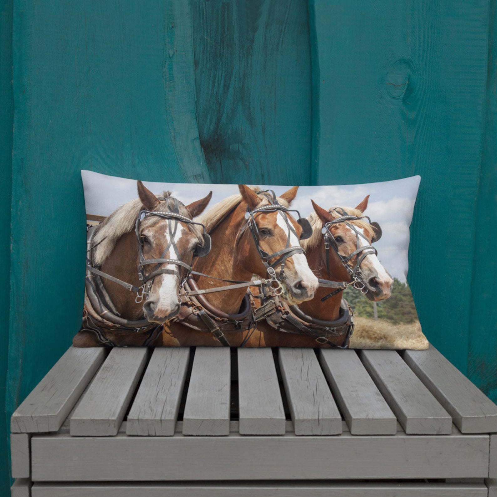 Horse Pillow Linen Pillow Throw Pillow Horse Lover Etsy