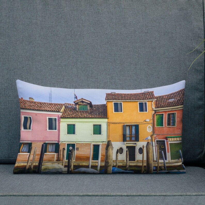 Venice Italy Pillow Linen Pillow Throw Pillow Etsy