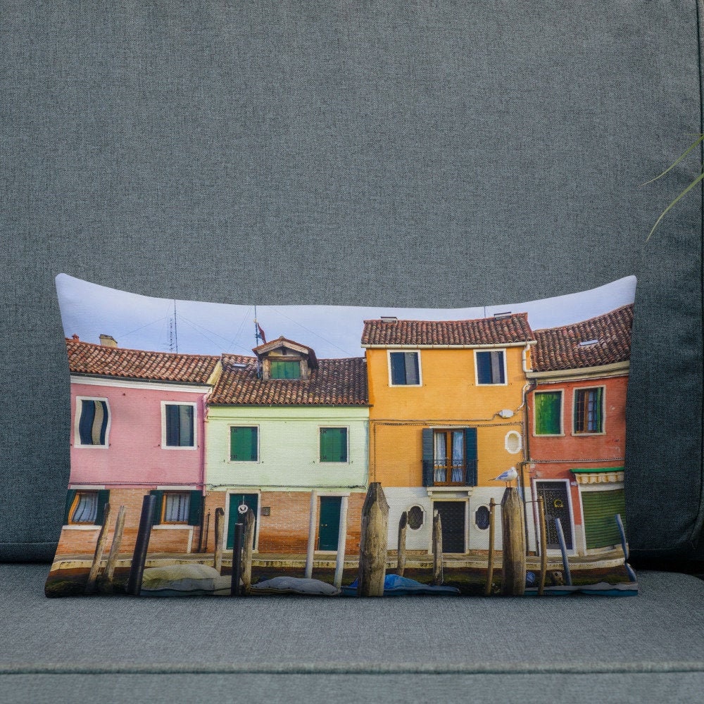 Venice Italy Pillow Linen Pillow Throw Pillow Etsy