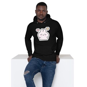 Rabbit Hoodie for Men Women Funny Unisex Cute Trendy Rock