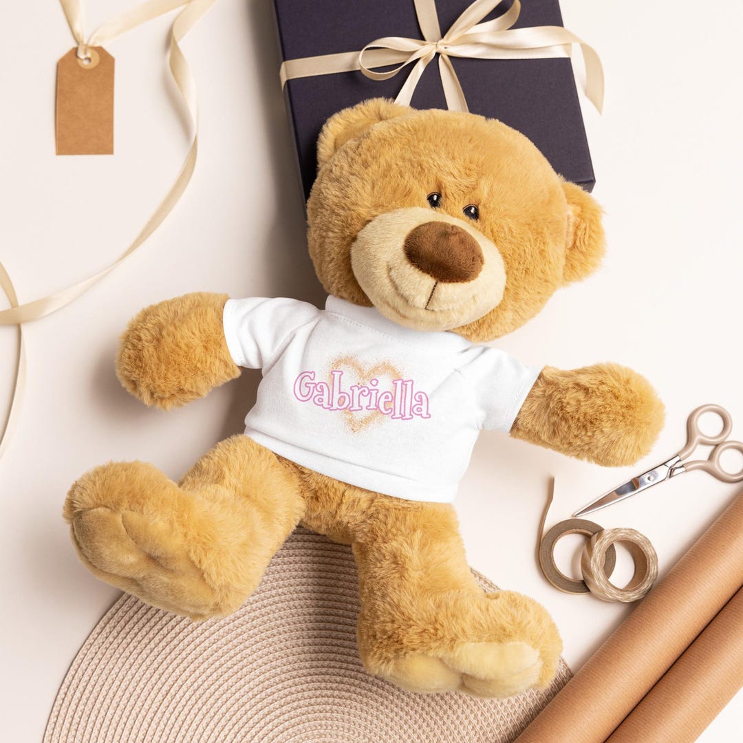 Personalized Girl Teddy Bear | Baby Shower Gift - Etsy