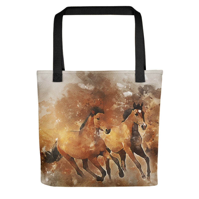 Horse Tote Bag Running Horses - Etsy