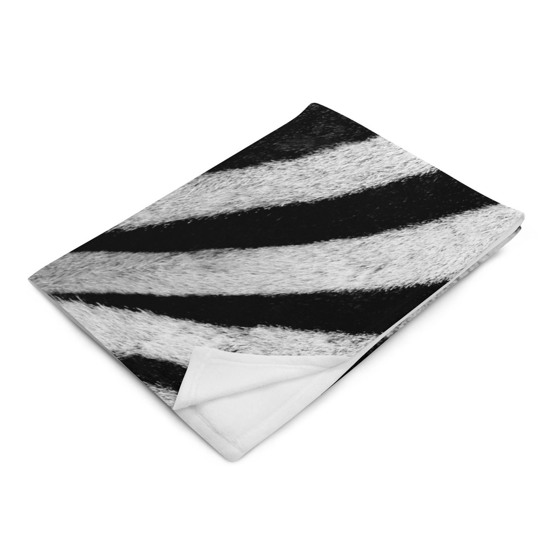 Zebra Print Throw Blanket Etsy