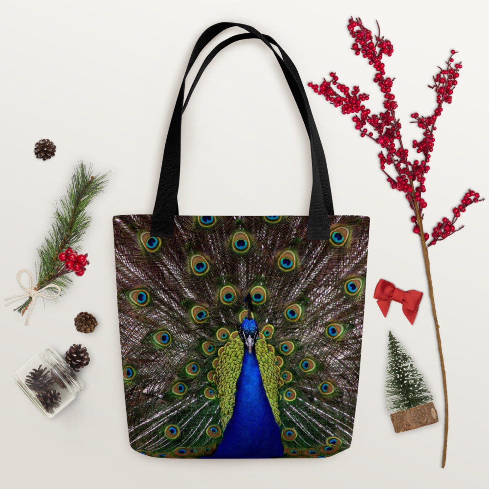 Peacock Tote bag Etsy
