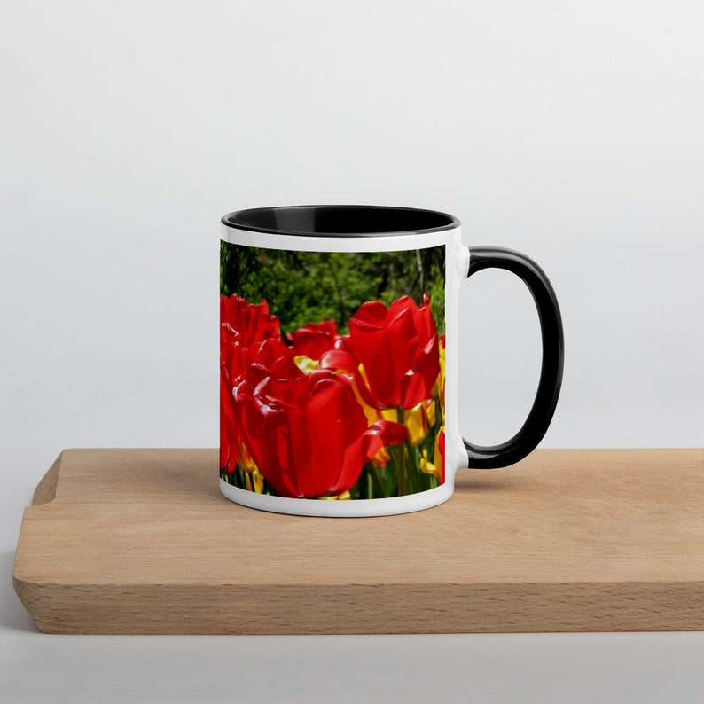 Spring Mug With Color Inside | Tulips | Morning Coffee Mug - Etsy