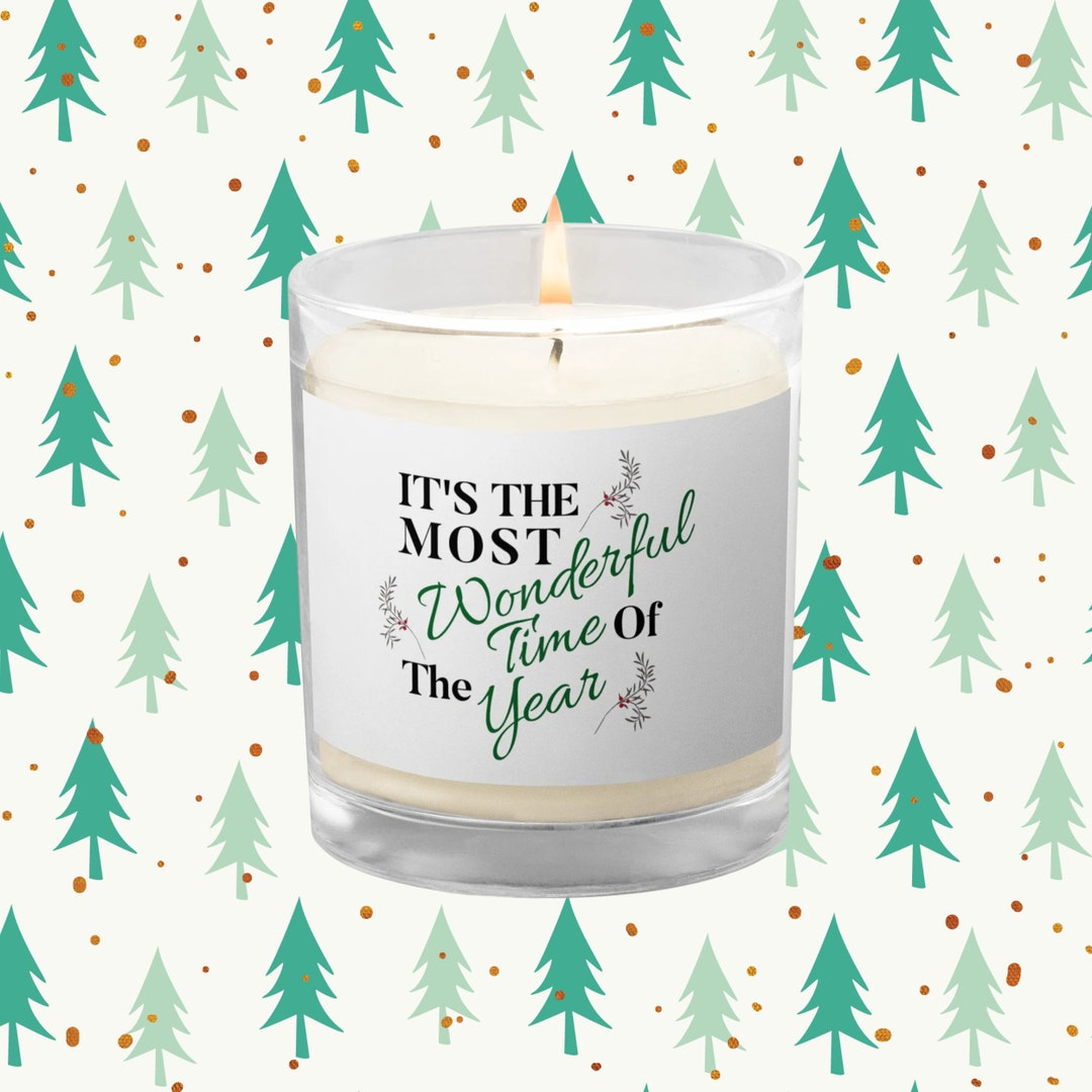 Holiday Soy Candle Cotton Wick Candles Home Decor Etsy