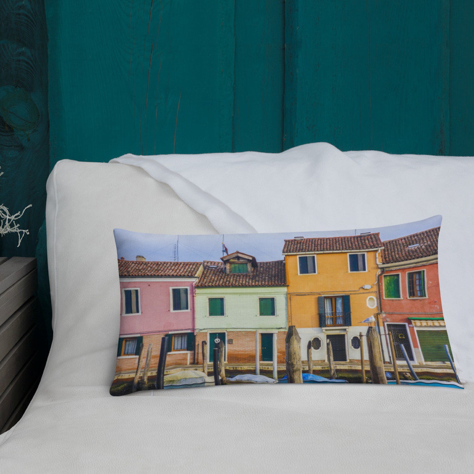 Venice Italy Pillow Linen Pillow Throw Pillow Etsy