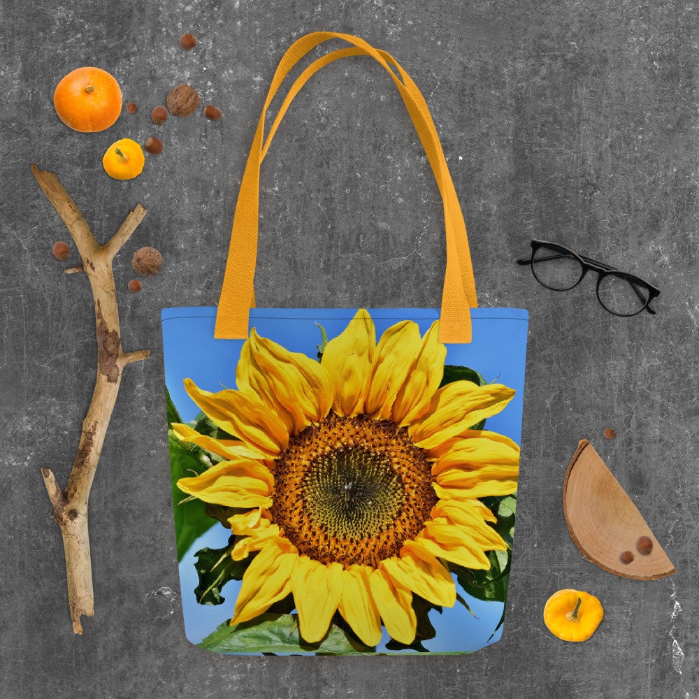 Sunflower Tote Bag - Etsy