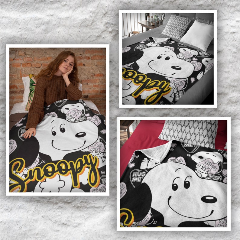 Cute Cartoon Throw Blanket Cozy Cartoon Throw Blanket Etsy
