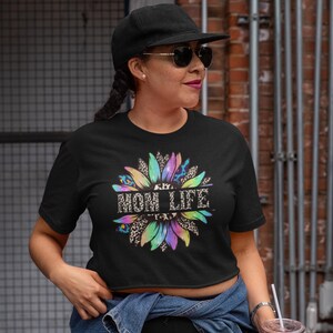 Mom Life Crop Top