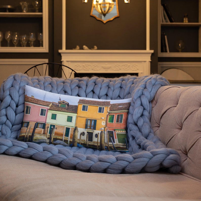 Venice Italy Pillow Linen Pillow Throw Pillow Etsy