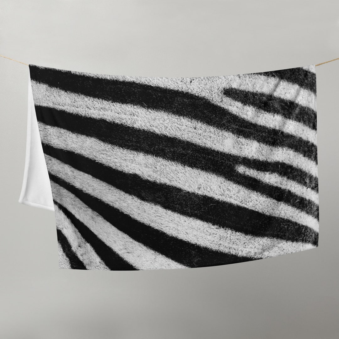 Zebra Print Throw Blanket - Etsy