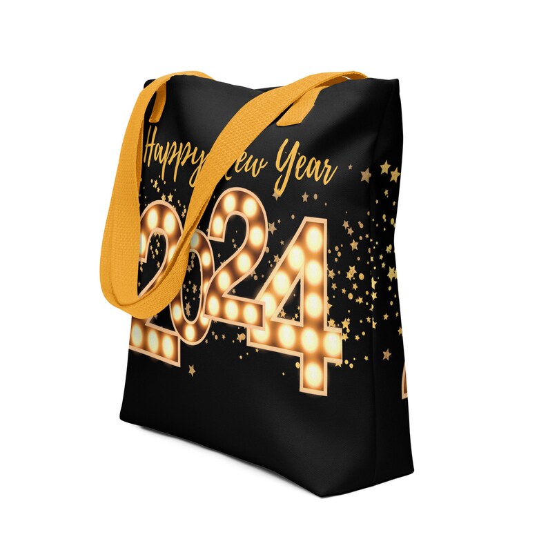 Happy New Year 2024 Tote Bag New Years Gift Bag Holiday Etsy