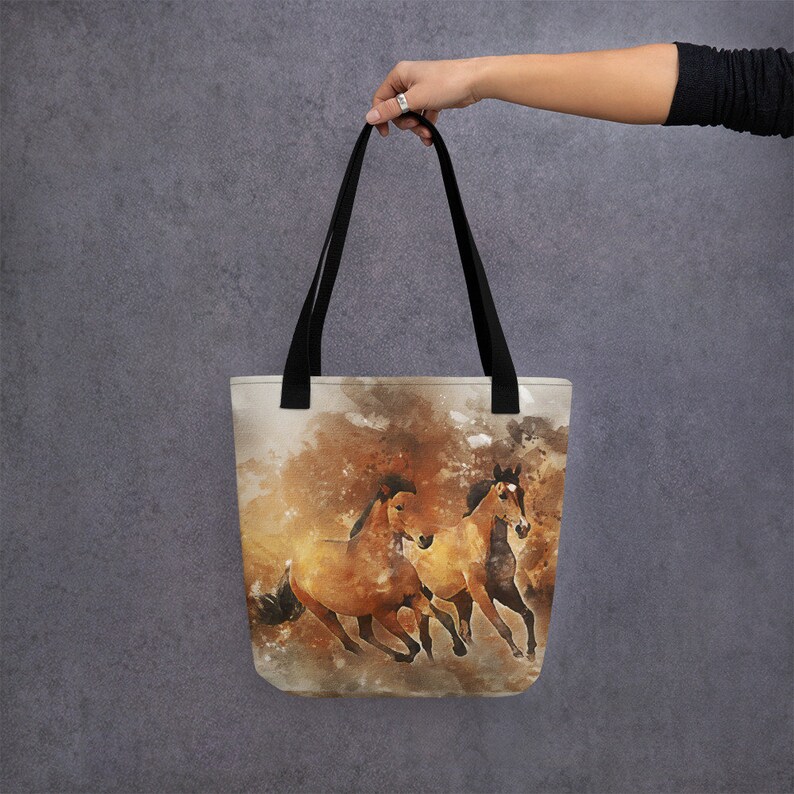 Horse Tote Bag Running Horses - Etsy