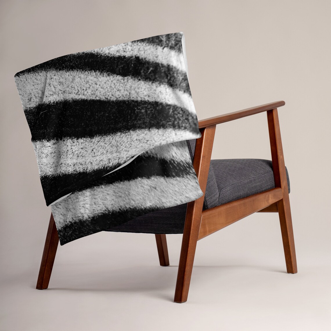 Zebra Print Throw Blanket Etsy