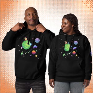 Pixel Art Space Hoodie