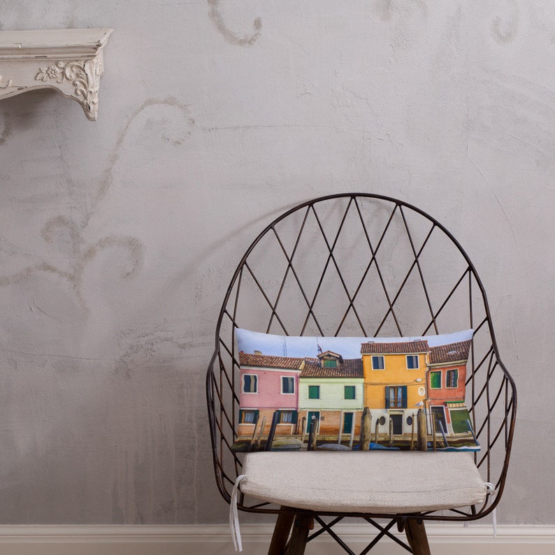Venice Italy Pillow Linen Pillow Throw Pillow Etsy