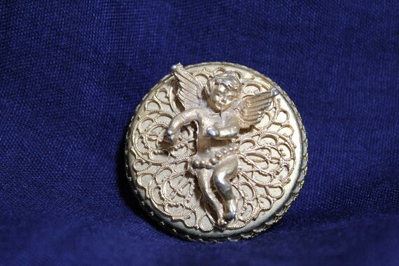 Cherub Music Box Brooch