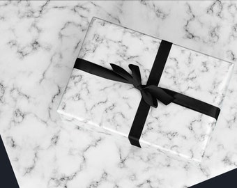 FREE US SHIPPING | Marble Gift Wrap | 30" x 12 feet | Photography Backdrop