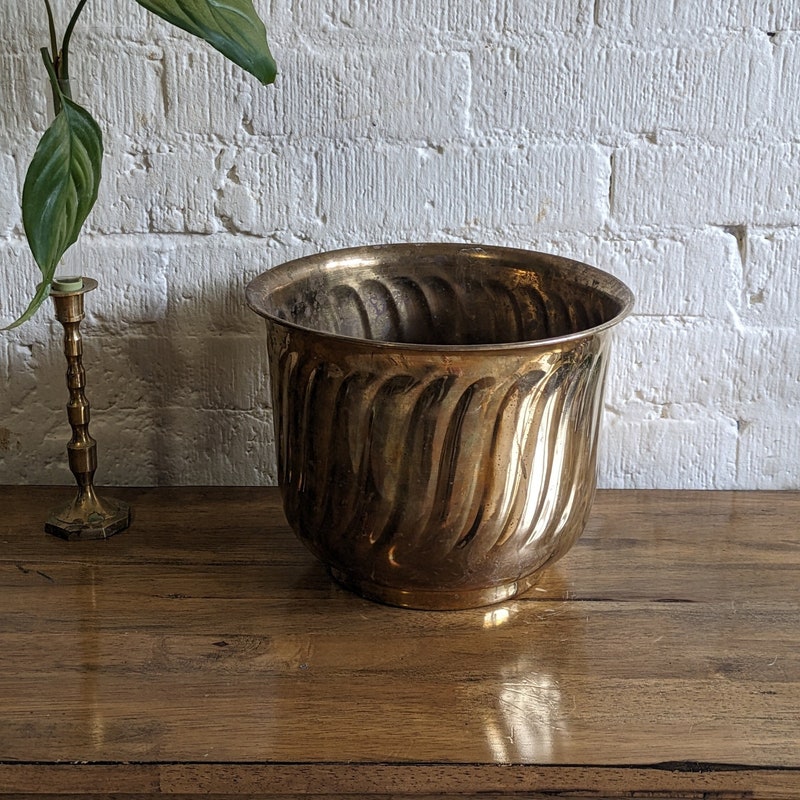 Brass Planter - Etsy
