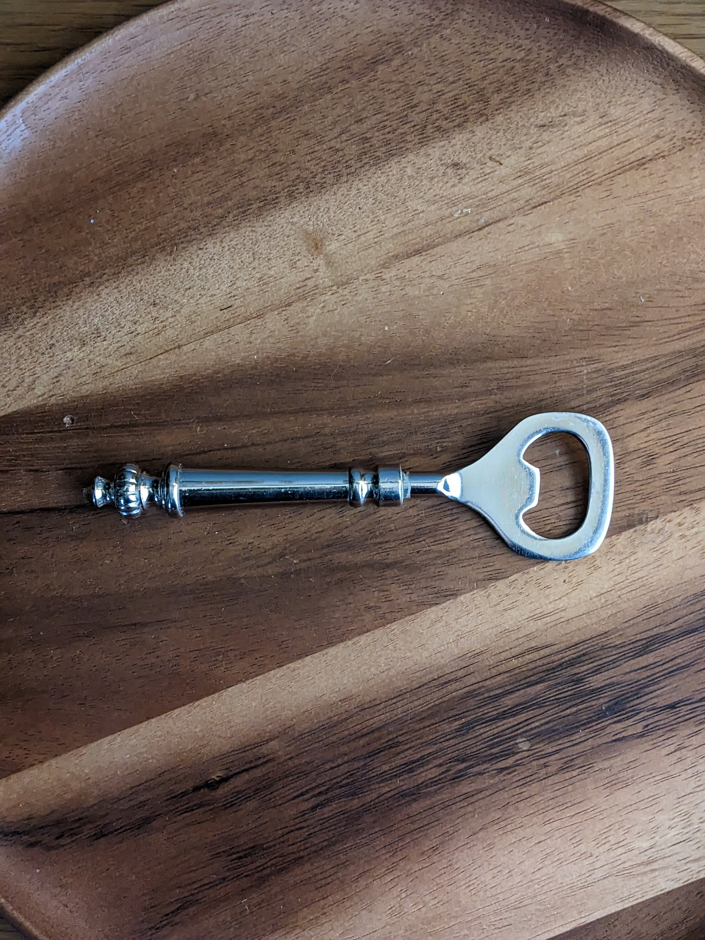 Silver bottle opener