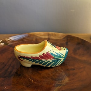 Vintage ceramic clog souvenir