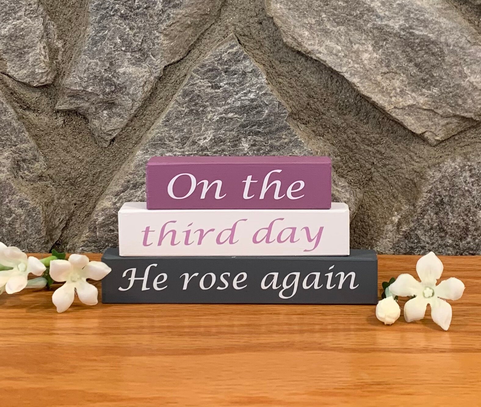 Easter religious tiered tray decor bundle